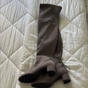 Tory Burch Laila Suede Over The Knee Boot